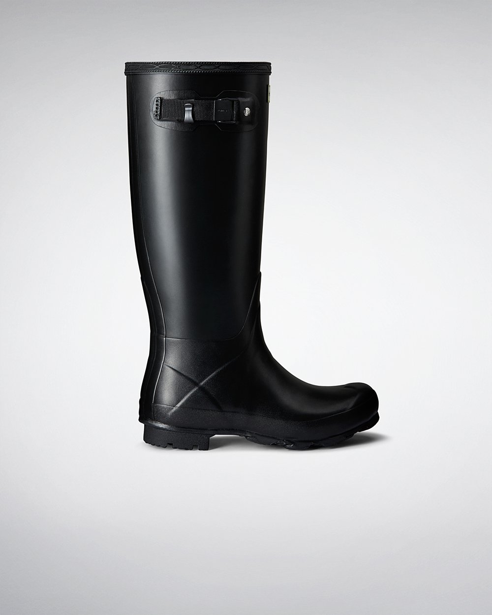 Womens Hunter Norris Field - Tall Rain Boots Black - 9342-UJRBE